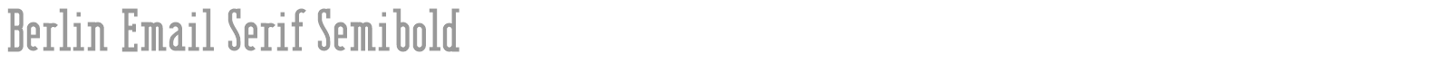 Berlin Email font preview